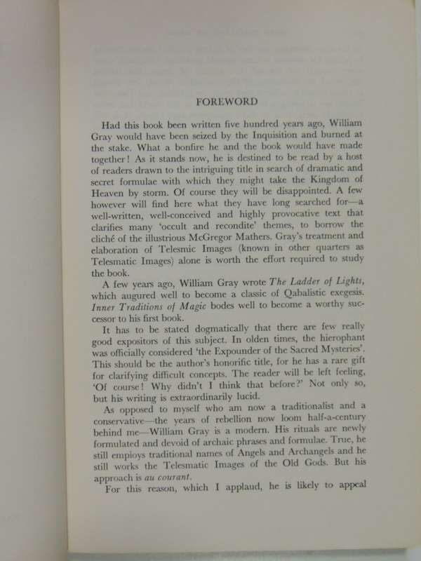 Inner Traditions of Magic - William G Gray  SCARCE