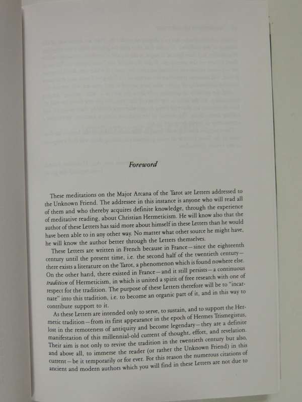 Meditations on the Tarot,  A Journey into Christian Hermeticism - Anon -  Rebound, with D/J