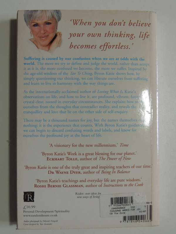 A Thousand Names for Joy- Byron Katie