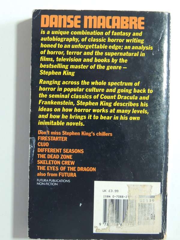 Danse Macabre - Stephen King    1981  An Anatomy of Horror