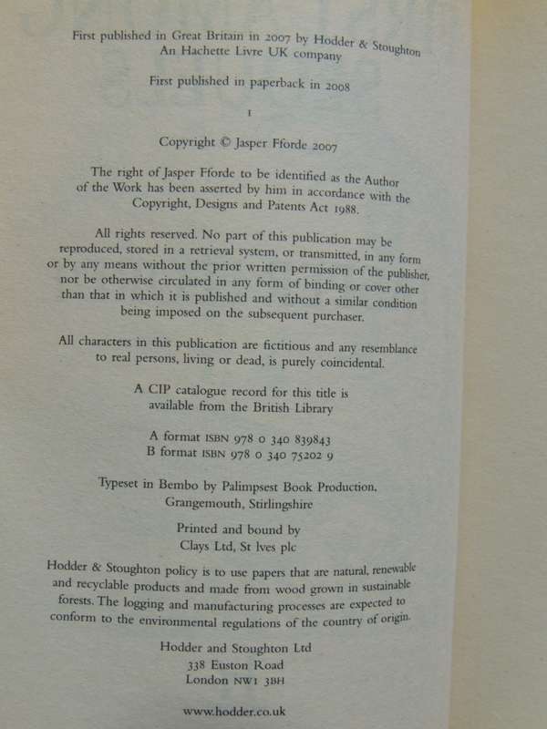First Among Sequels - Jasper Fforde