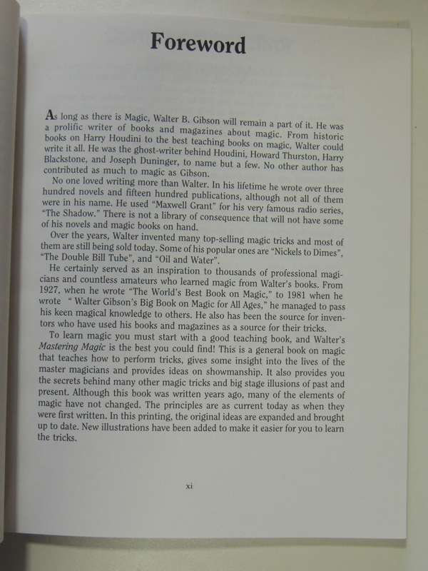 Advanced Magic, Your Absolute, Quintessential, All You Want to Know, Complete Guide -Walter B Gibson