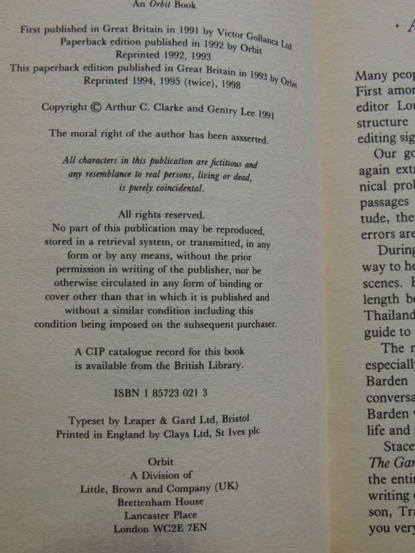 The Garden of Rama - Arthur C Clarke & Gentry Lee