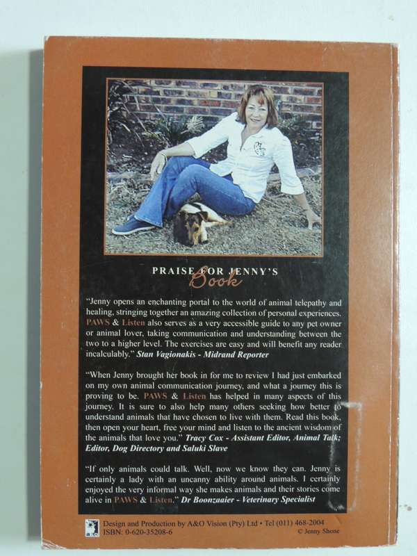 Paws And Listen To The Voices Of The Animals - Jenny Shone     FIRST EDITION