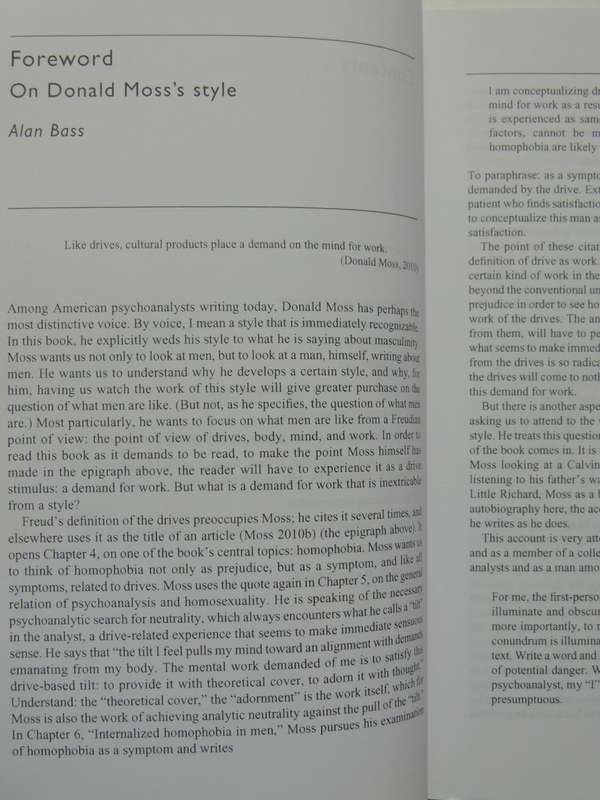 Thirteen Ways of Looking at a Man, Psychoanalysis & MasculinityDonald Moss