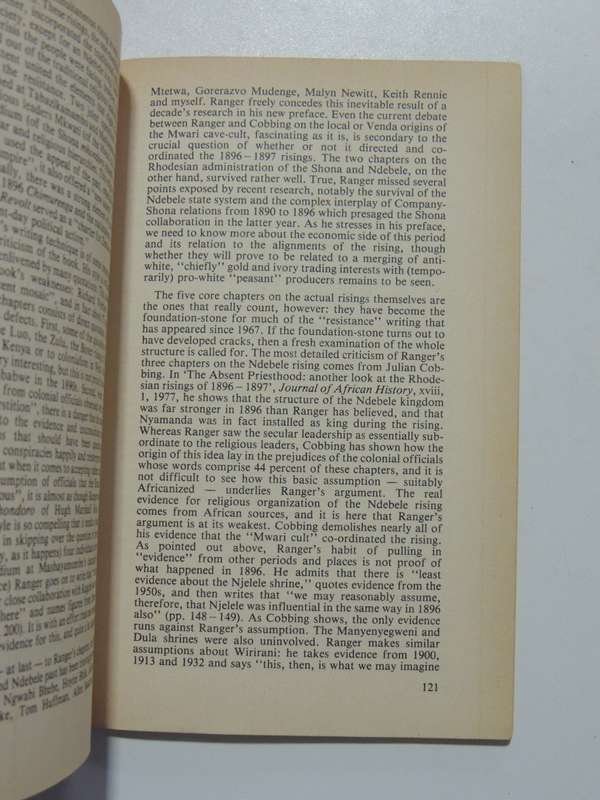 War And Politics In Zimbabwe 1840-1900  - D.N. Beach         VERY SCARCE