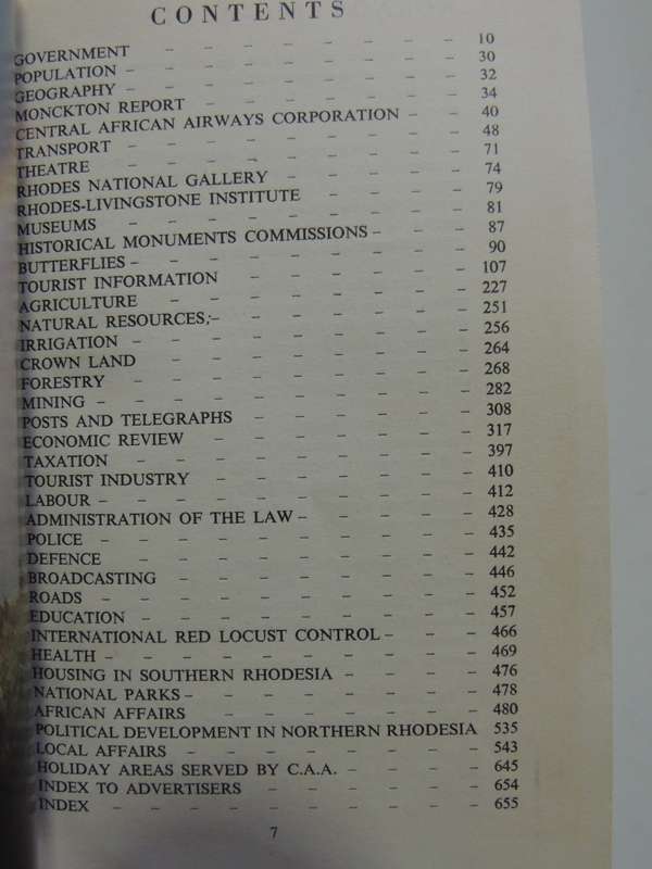 C.A.A. Guide To The Federation Of Rhodesia And Nyasaland - 1961 Edition - ed L.S. Levin