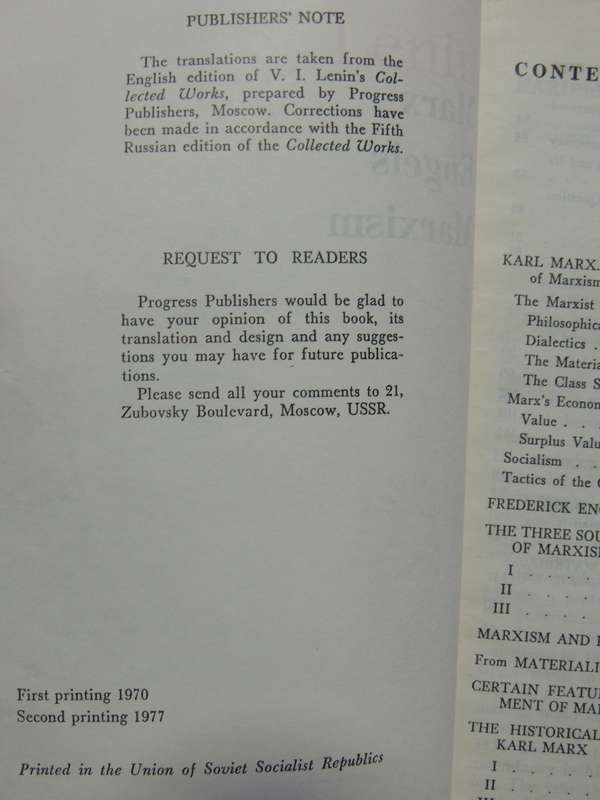Marx, Engels, Marxism - Lenin