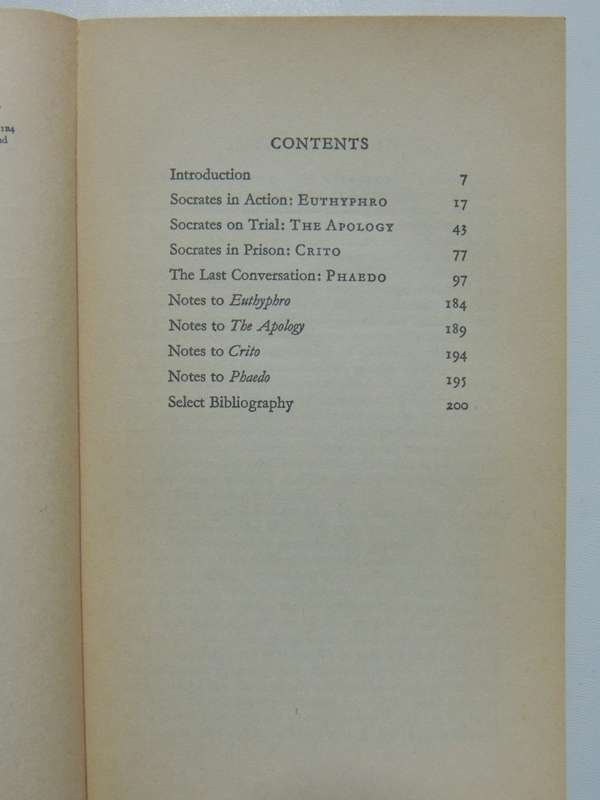 Plato -The Last Days of Socrates, Euthyphro, The Apology, Crito, Phaedo - Hugh Tredennick