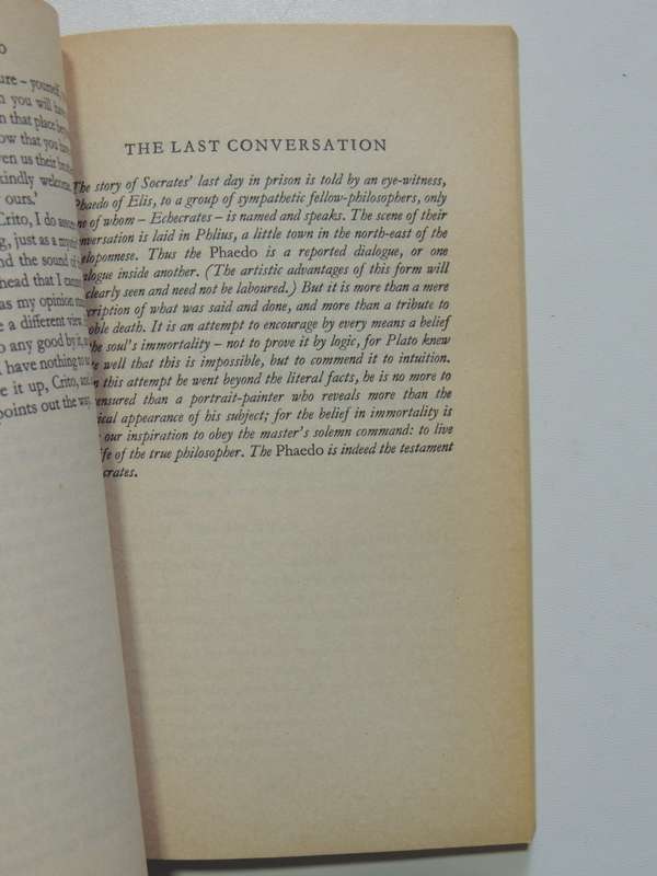Plato -The Last Days of Socrates, Euthyphro, The Apology, Crito, Phaedo - Hugh Tredennick