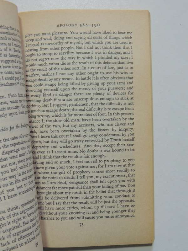 Plato -The Last Days of Socrates, Euthyphro, The Apology, Crito, Phaedo - Hugh Tredennick