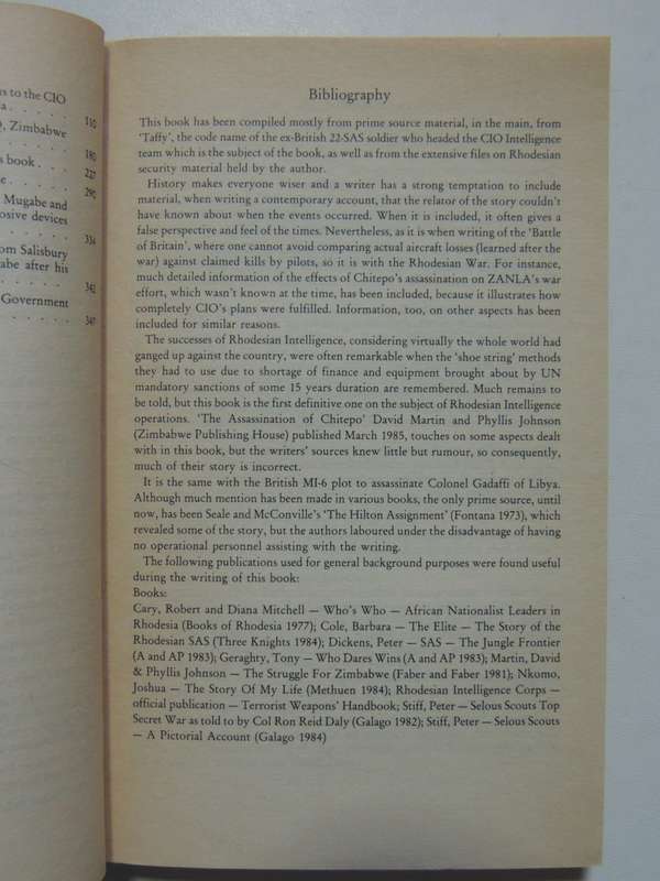See You in November, Rhodesia`s No-Holds-Barred Intelligence War - Peter Stiff
