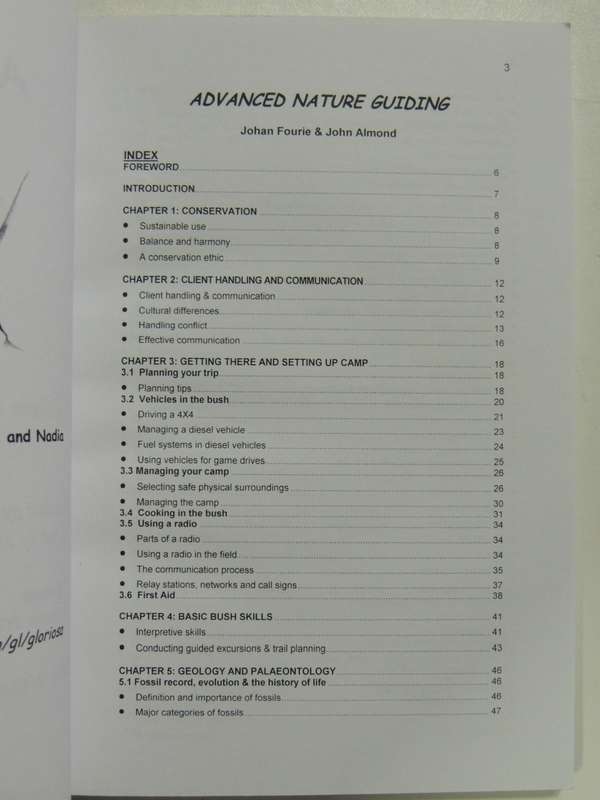 Advanced Nature Guiding - Johan Fourie, John Almond