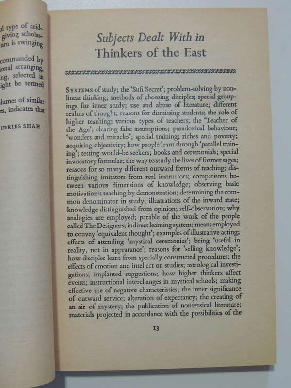 Thinkers Of The East- Idries Shah