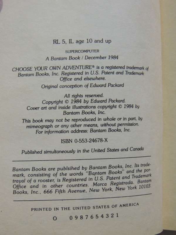 Supercomputer - Choose Your Own Adventure 39 - Edward Packard