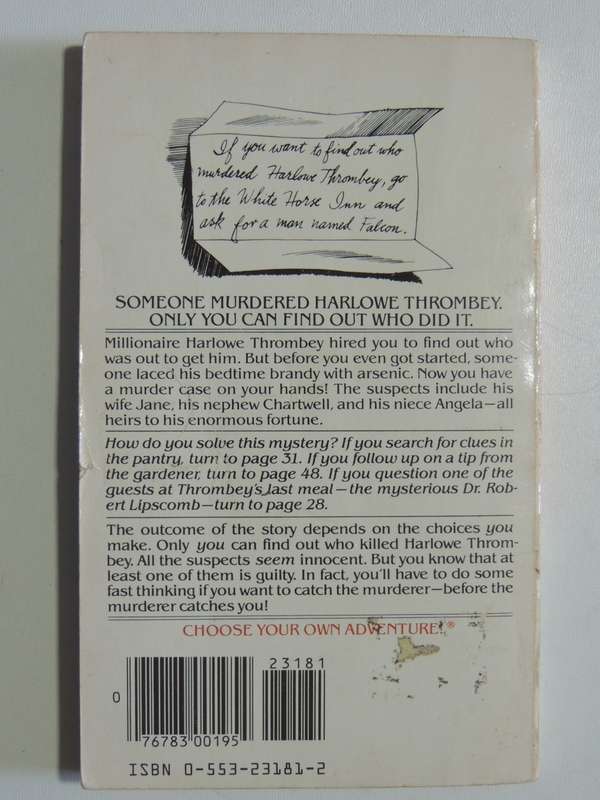 Who Killed Harlowe Thrombey? - Choose Your Own Adventure 9 - Edward Packard