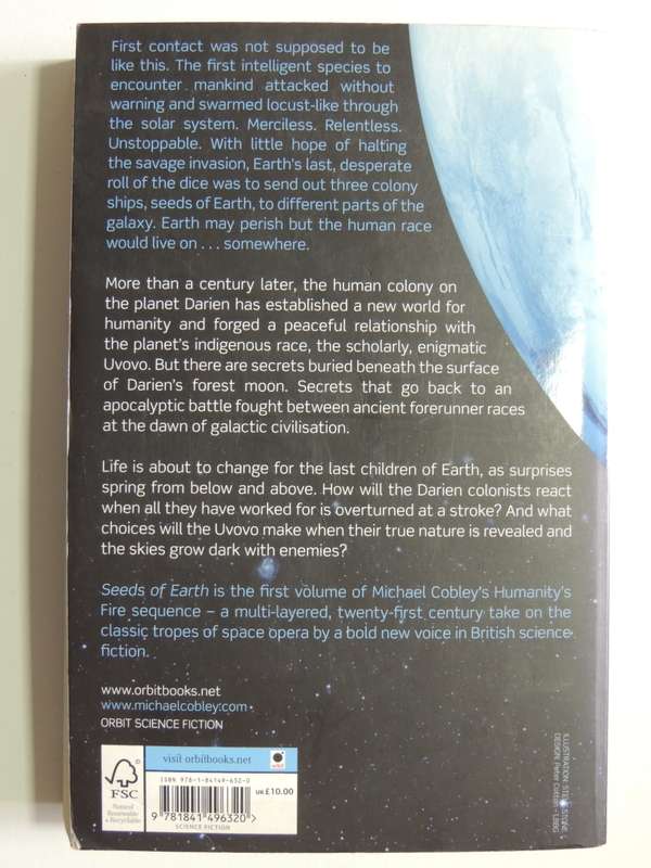 Seeds Of Earth - Book One Of Humanity`s Fire - Michael Cobley