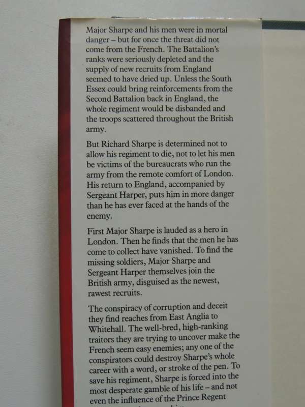 Sharpe`s Regiment - 1st Edition - Bernard Cornwell   FIRST EDITION