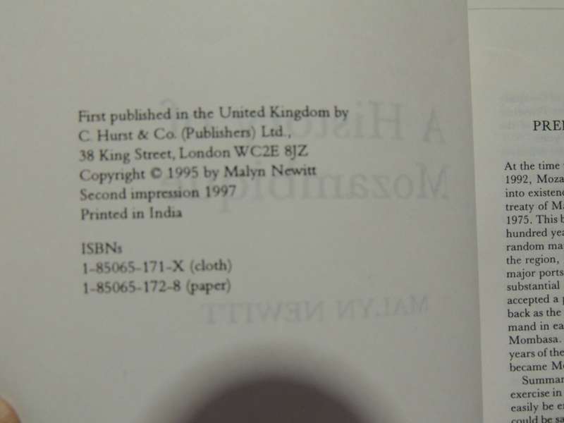 A History Of Mozambique - Malyn Newitt