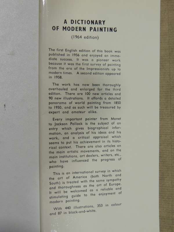 A Dictionary Of Modern Painting - ed Carlton Lake & Robert Millard