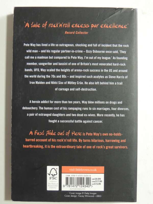 A Fast Ride Out of Here  Confessions of Rock`s Most Dangerous Man - Pete Way