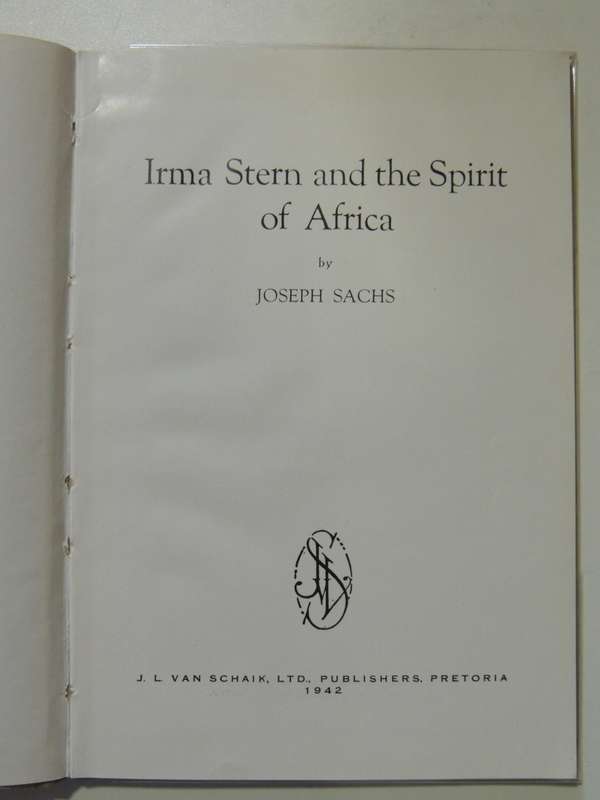 Irma Stern and the Spirit of Africa - Joseph Sachs
