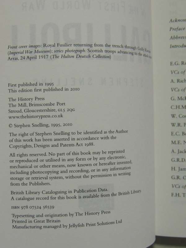 VCs of the First World War Gallipoli - Stephen Snelling
