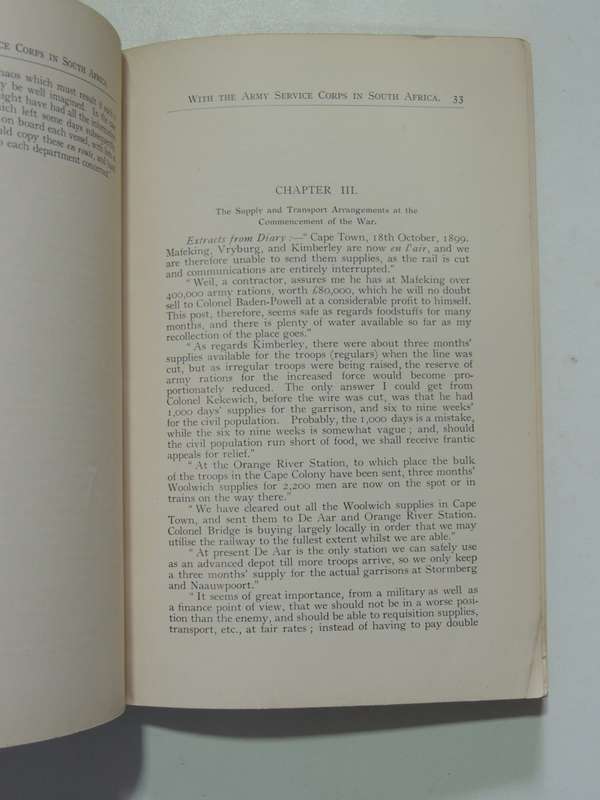 With the Army Service Corps in South Africa- Sir Wodehouse Richardson VERY SCARCE In One Edition!!