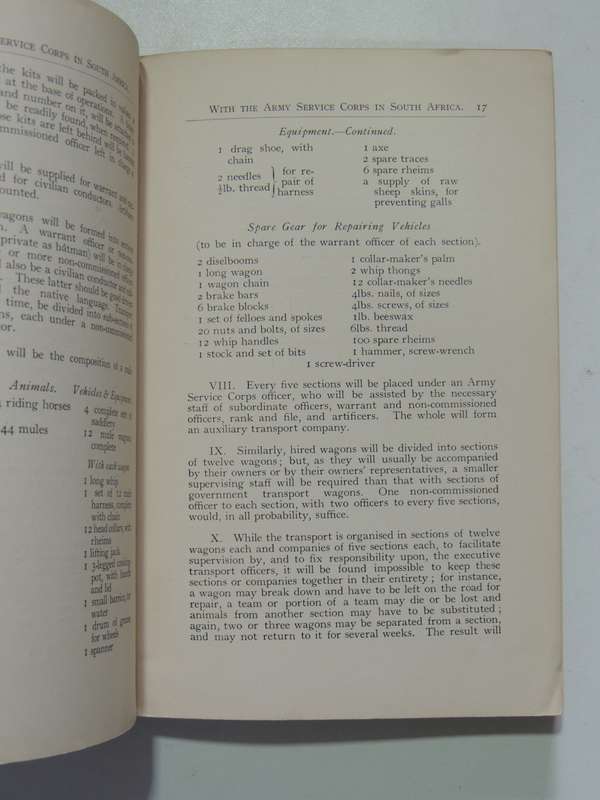 With the Army Service Corps in South Africa- Sir Wodehouse Richardson VERY SCARCE In One Edition!!