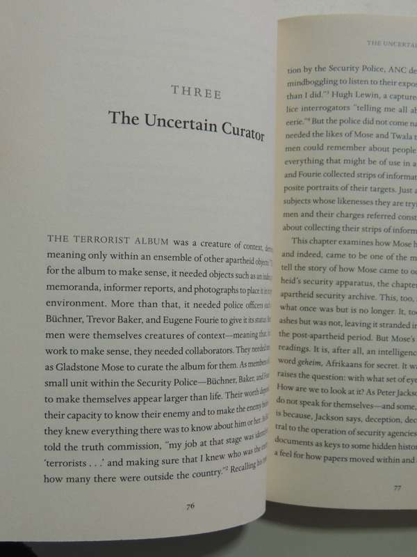 The Terrorist Album, Apartheid`s Insurgents, Collaborators & Security Police - Jacob Dlamini 1st Ed.