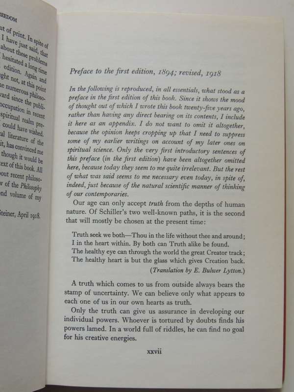 The  Philosophy of Freedom - The Basis for a Modern World Conception - The Philosophy of Spiritual A