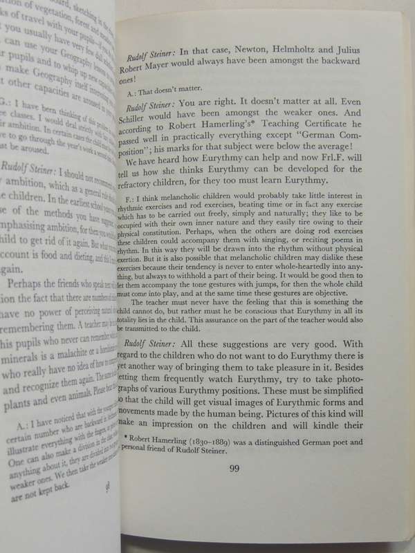 Discussions with Teachers, 1919 - Rudolf Steiner