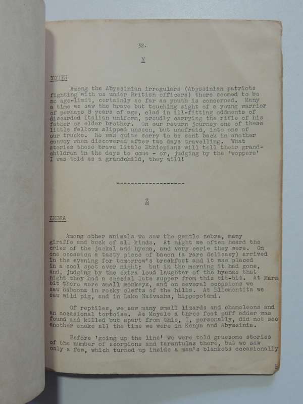 Abyssinian Alphabet - Gunner CB Johnston