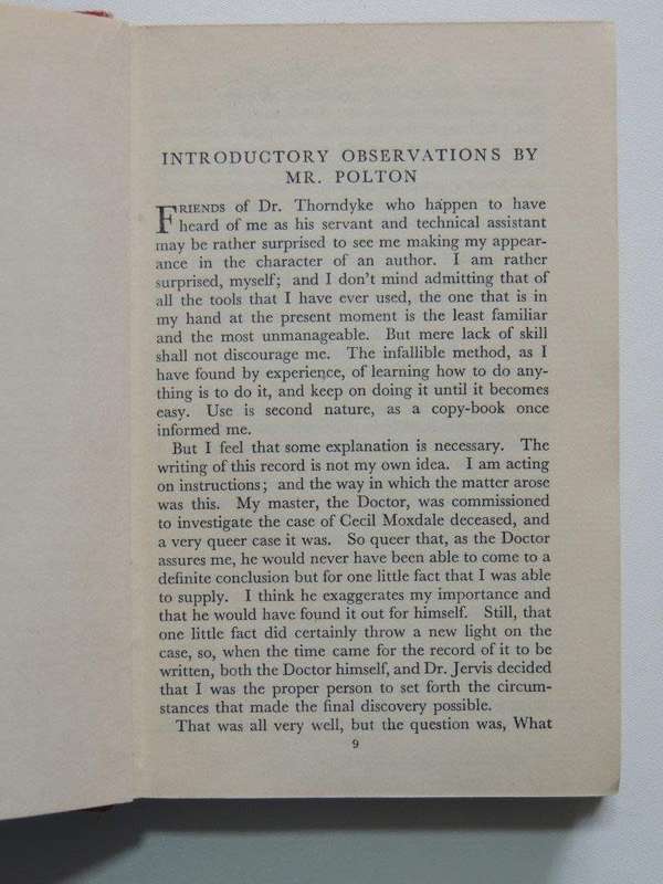 Mr. Polton Explains - R. Austin Freeman       First Edition
