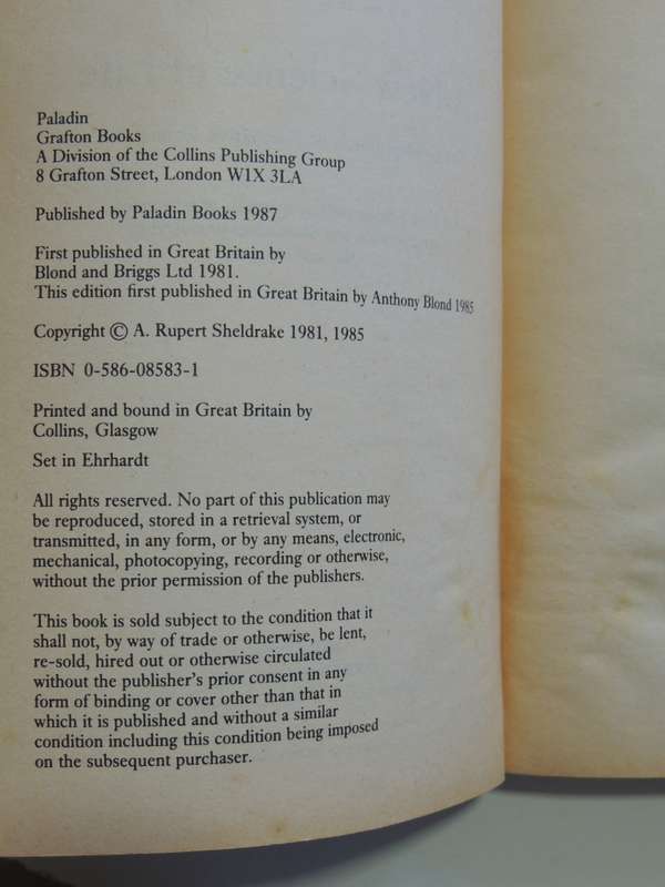 A New Science of Life, The Hypothesis of Formative Causation - Rupert Sheldrke