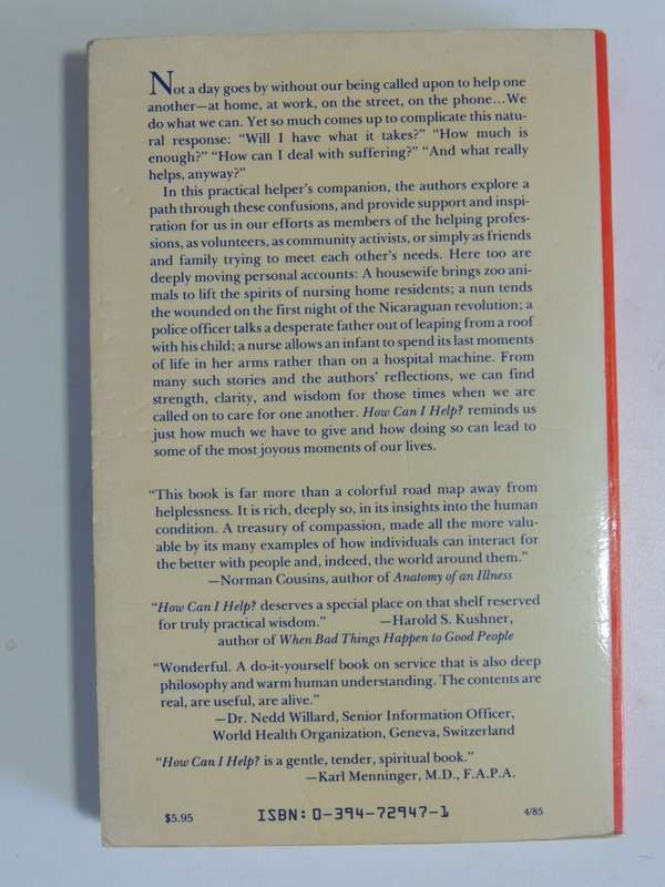 How Can I Help? - Stories and Reflections on Service - Ram Dass, Paul Gorman   INSCRIBED by Ram Dass