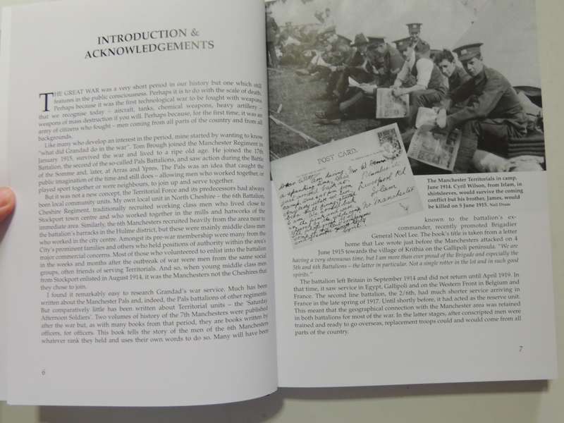 6th Battalion The Manchester Regiment in the Great War `Not a Rotter in the Lot` - John Hartley