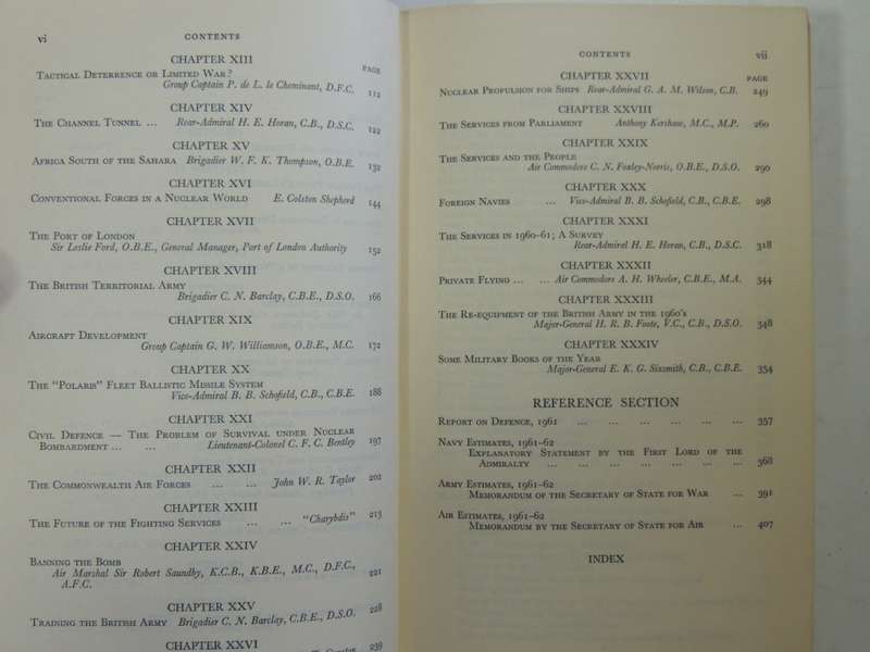 Brassey`s Annual - The Armed Forces Year-Book 1961 - ed. Rear-Admiral H.G. Thursfield