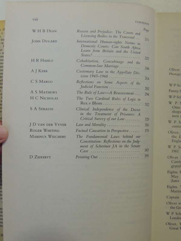 Fiat Iustitia - Essays In Memory Of Oliver Deneys Schreiner - ed Ellison Kahn