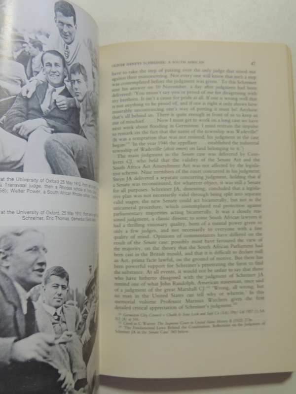 Fiat Iustitia - Essays In Memory Of Oliver Deneys Schreiner - ed Ellison Kahn