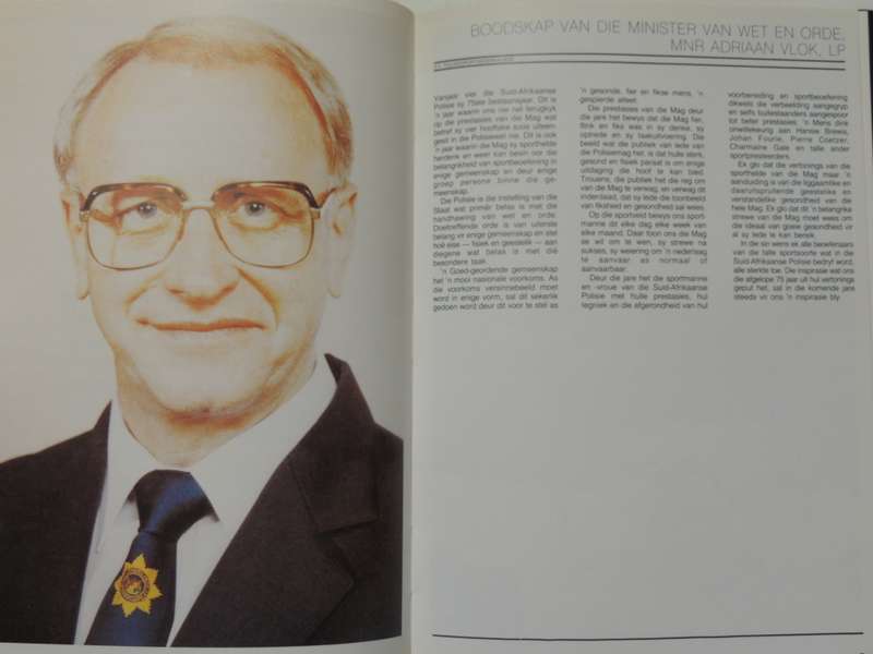 S.A. Polisiesportgedenkalbum 1913 - 1988           Pub 1989