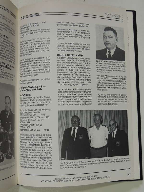 S.A. Polisiesportgedenkalbum 1913 - 1988           Pub 1989