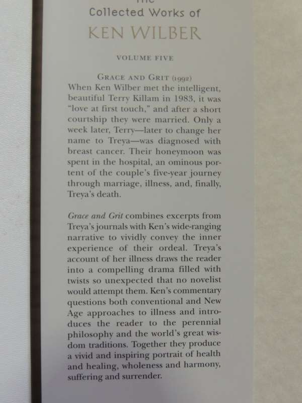 The Collected Works of Ken Wilber,V5:Grace & Grit,Spirituality &Healing..Life &Death of Treya Wilber