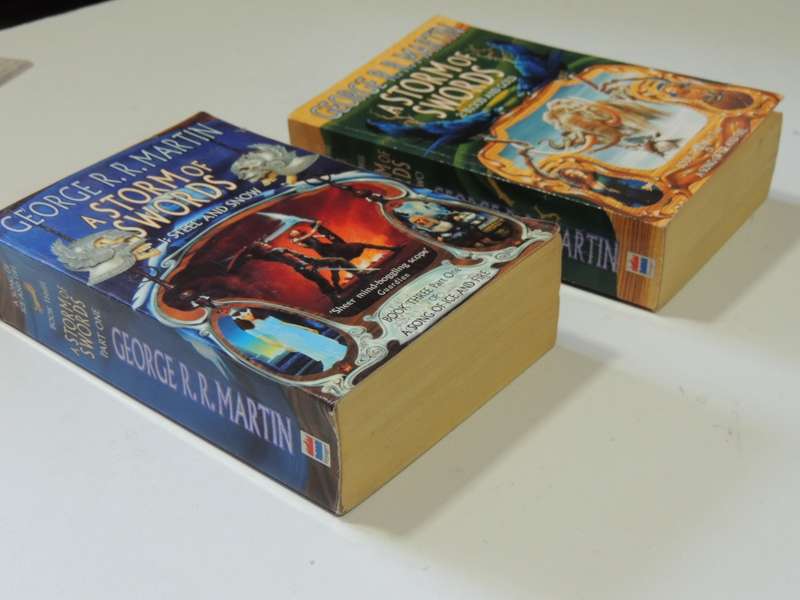 A Storm of Swords, Books 1 & 2, Steel and Snow, Blood & Gold George RR Martin   Part 1: 1st Paperbac