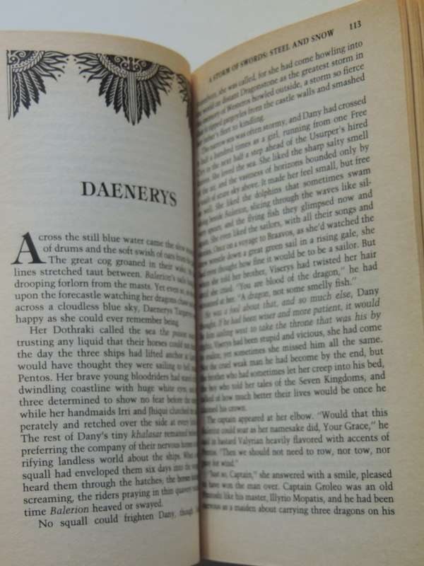 A Storm of Swords, Books 1 & 2, Steel and Snow, Blood & Gold George RR Martin   Part 1: 1st Paperbac