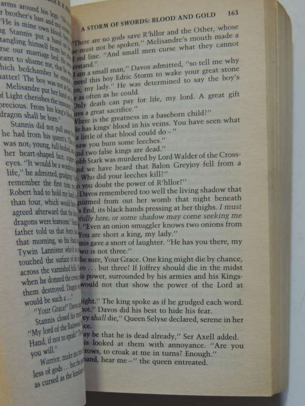 A Storm of Swords, Books 1 & 2, Steel and Snow, Blood & Gold George RR Martin   Part 1: 1st Paperbac