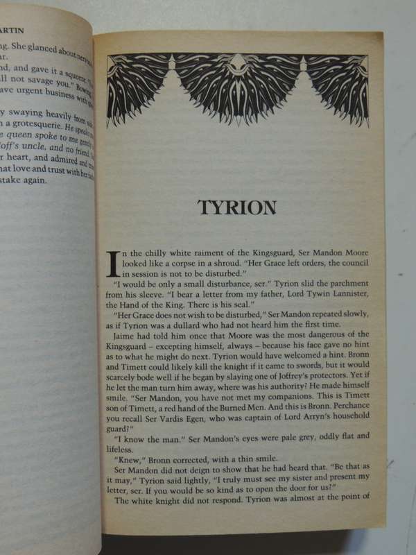 A Clash of Kings, Book 2 of Song of Ice and Fire - George RR Martin  1st Paperback Ed., 3rd Printing