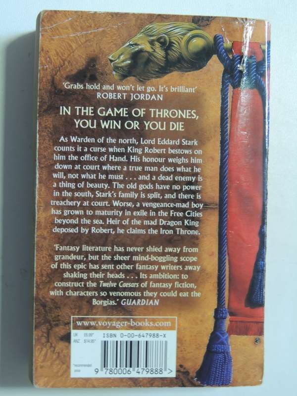 A Game Of Thrones, Book 1 of A Song of Ice and Fire - George RR Martin 1st Paperback Ed., 5th Printi