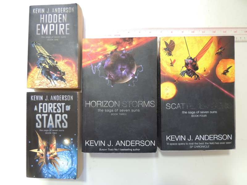 The Saga Seven Suns 4Vol:Hidden Empire,Forest Of Stars,Horizon Storms,Scattered Suns -Kevin Anderson
