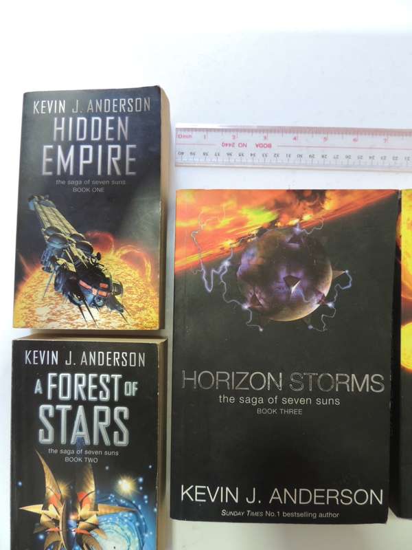The Saga Seven Suns 4Vol:Hidden Empire,Forest Of Stars,Horizon Storms,Scattered Suns -Kevin Anderson